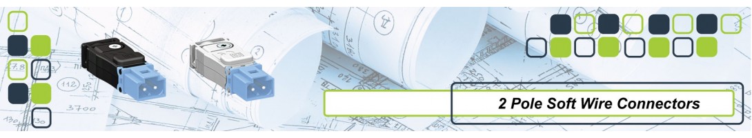 2 Pole Soft Wiring Re Wire able Connectors