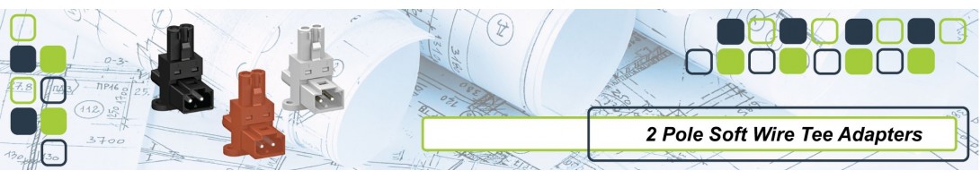 2 Pole Soft Wiring Tee Adapters