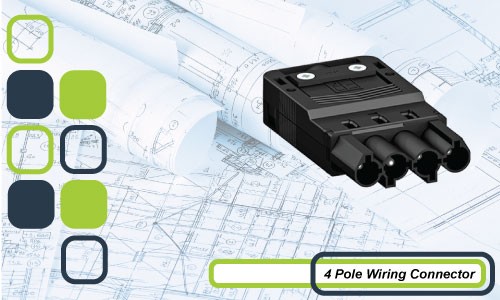 4 Pole Soft Wiring Connectors ( Screwed Terminal)